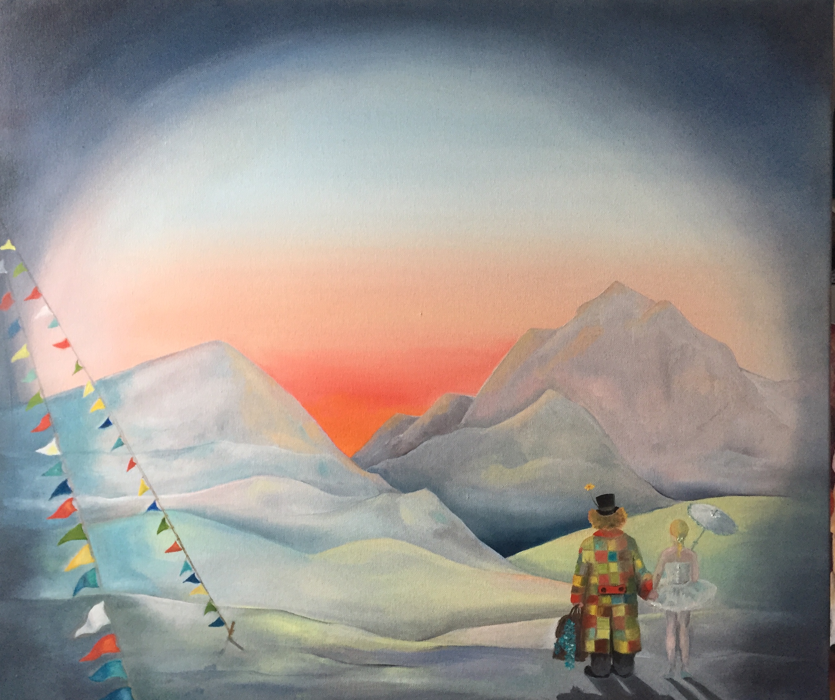 DER AUFBRUCH (2018) Öl auf Leinen, 58cm x 70cm