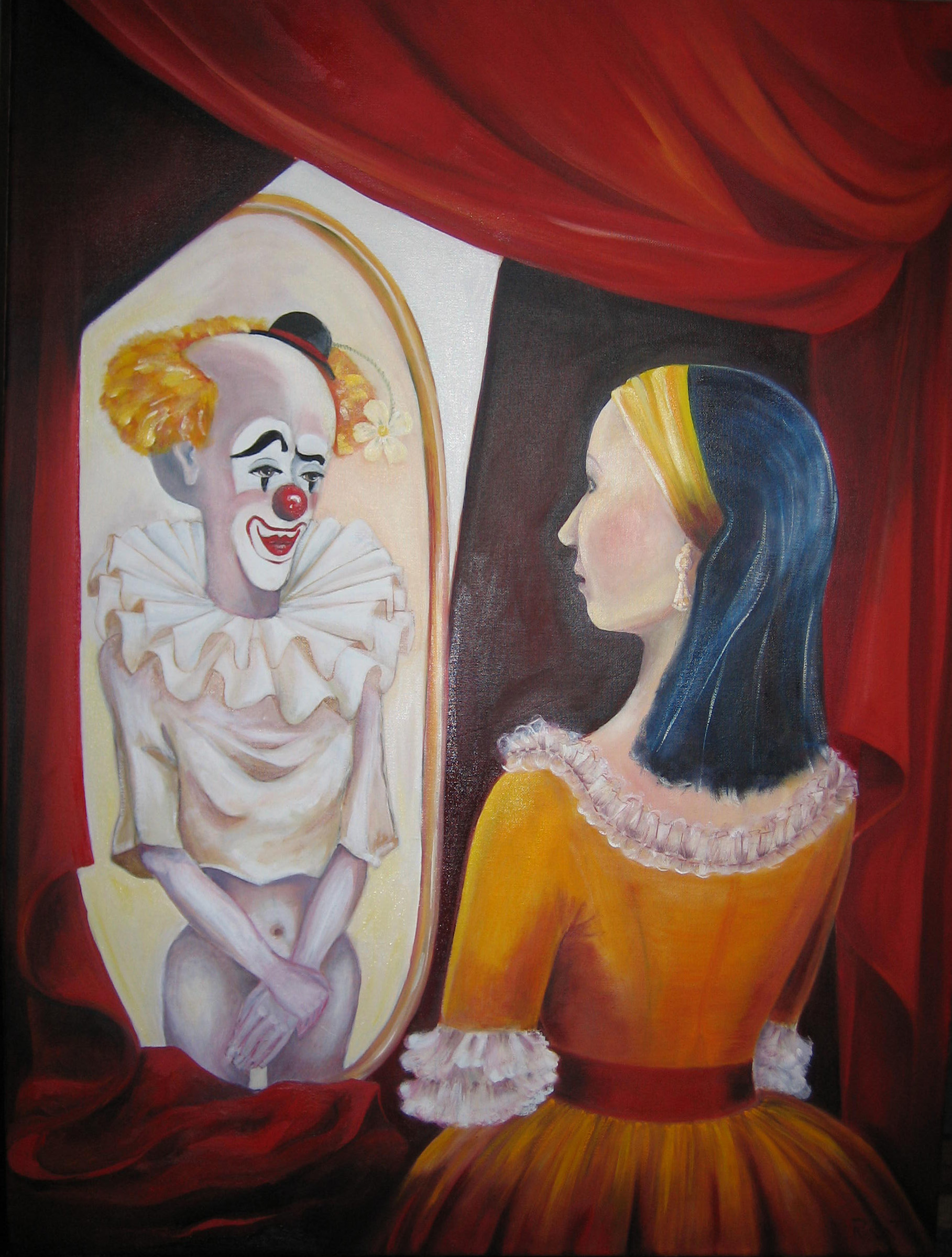 DA STAUNTE SCHNEEWITTCHEN (Vera, was nun?), 2007
Öl auf Leinen, 80cm x 60cm